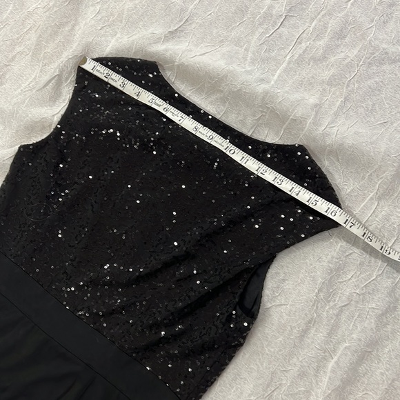 Spense New With Tags Black Sequin Sleeveless Cocktail Dress Size 6 - Picture 16 of 16